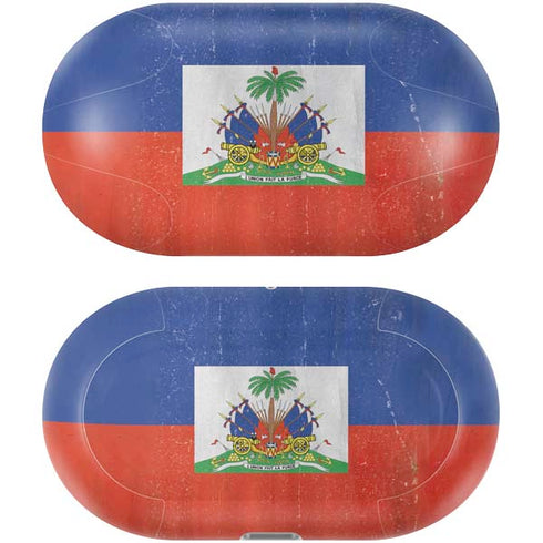 Haiti Flag Distressed Galaxy Buds Plus Skin